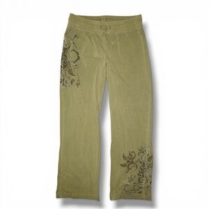 Vertigo Paris Lounge Y2K Pants Medium Light Olive Green